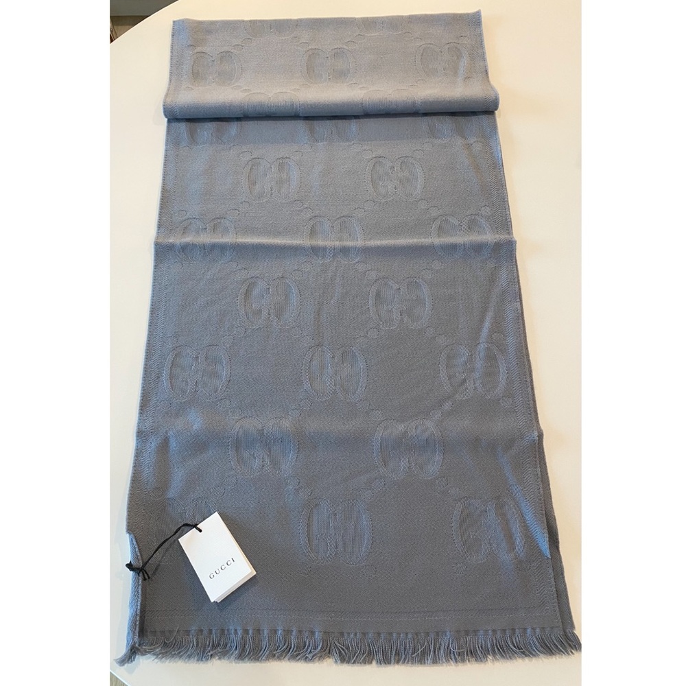 Gucci Wool Scarf Supreme GG Logo - Picture 9 of 11